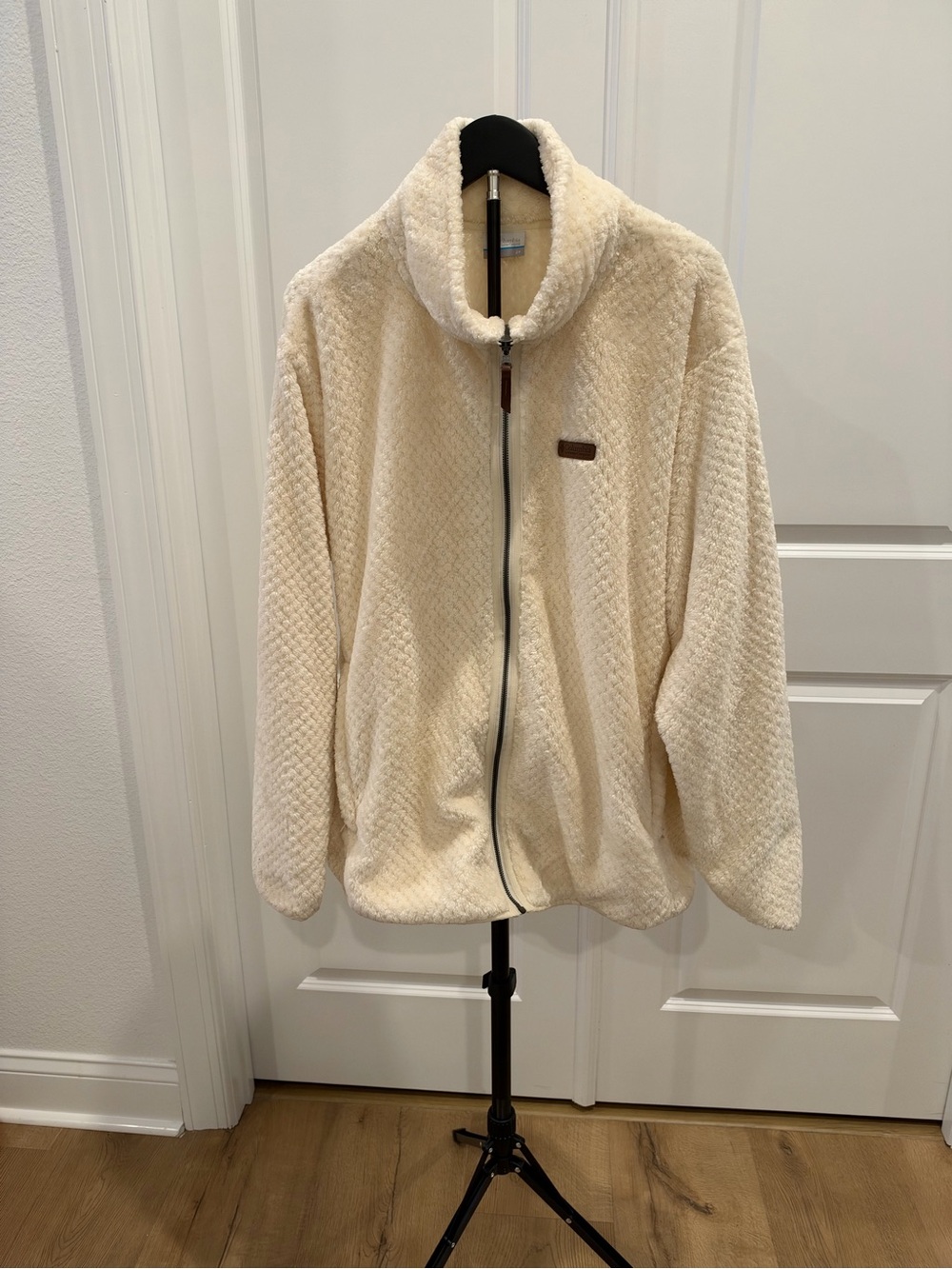 Columbia Cream Plush Teddy Zip Jacket